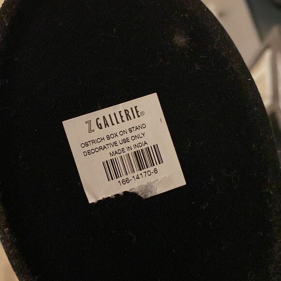 Z Gallerie Silver Ostrich Figurine box - Picture 8 of 9